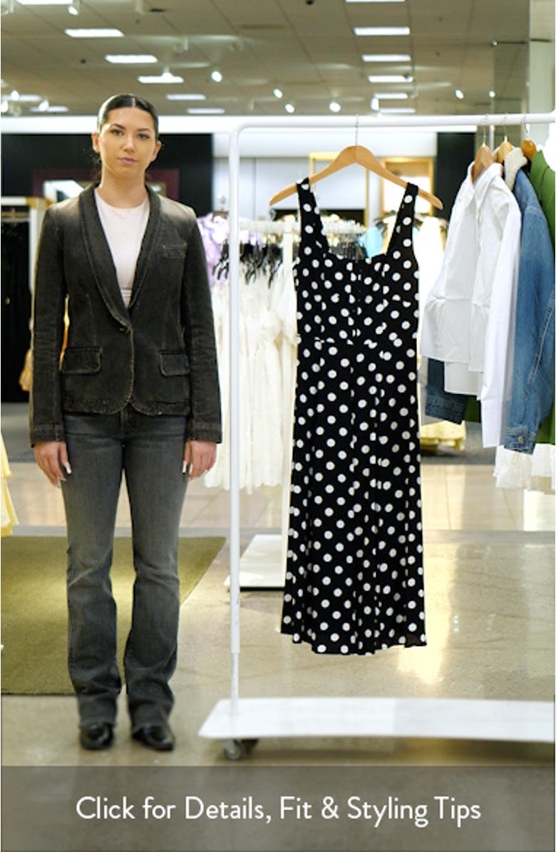 Leonie Polka Dot Corset Midi Dress, sales video thumbnail