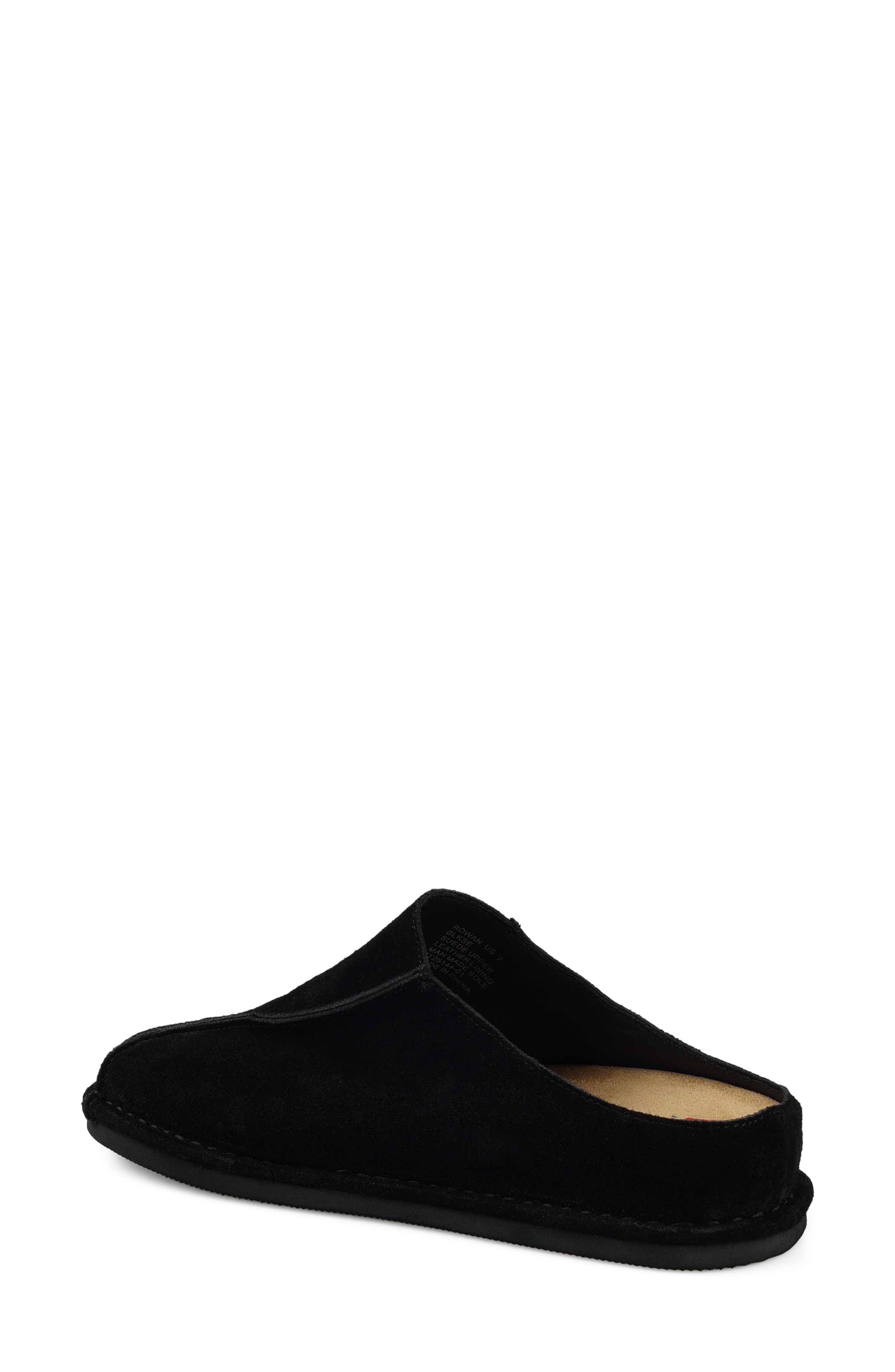 National Comfort Suede Mule, Alternate, color, Black Suede