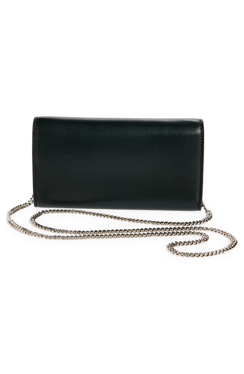 Jimmy Choo Leather Wallet on a Chain, Alternate, color, 