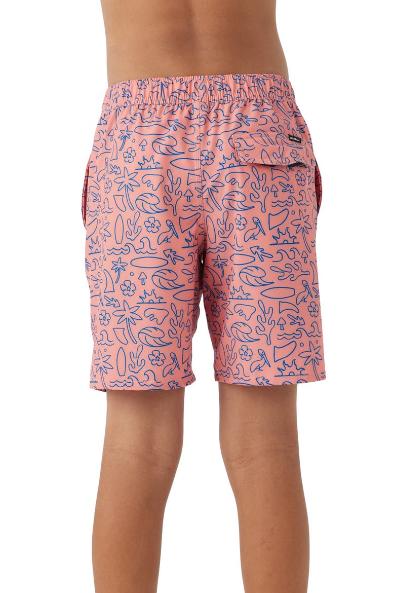 Hermosa Swim Trunks, Alternate, color, CORAL 2