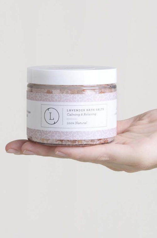 Lizush Cbd Lavender Natural Bath Salt Soak With Cbd Made With Dead Sea Epsom And Himalayan Salts In Lavender