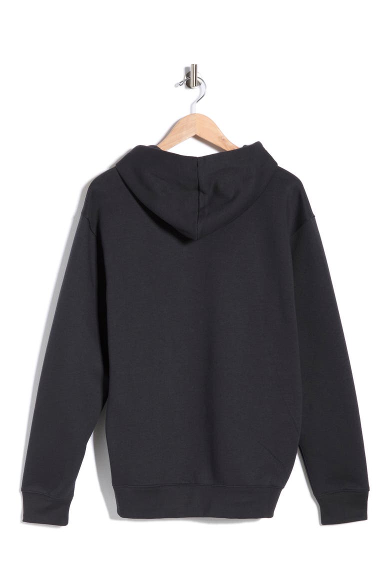 Shine Stacked Logo Graphic Hoodie, Alternate, color, BLACK