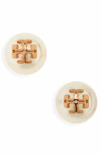 Tory Burch Crystal Logo Stud Earrings Nordstrom