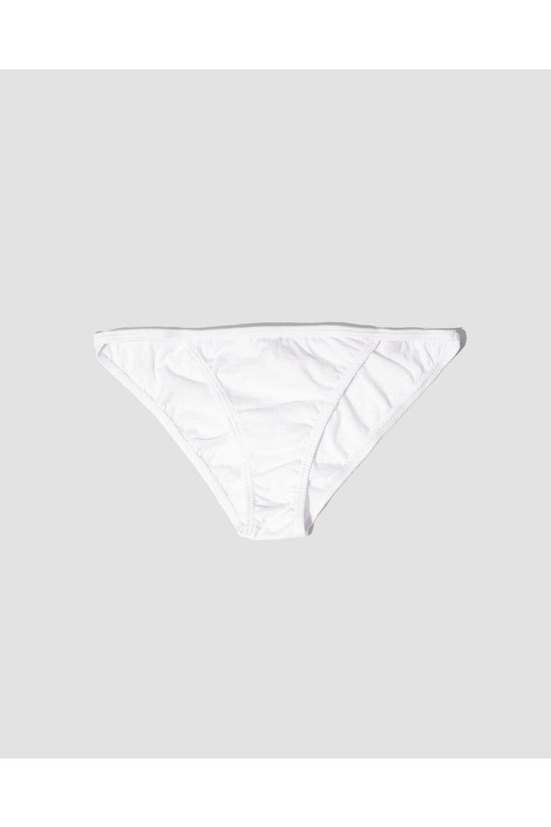 Organic Cotton String Bikini, Main, color, Chalk