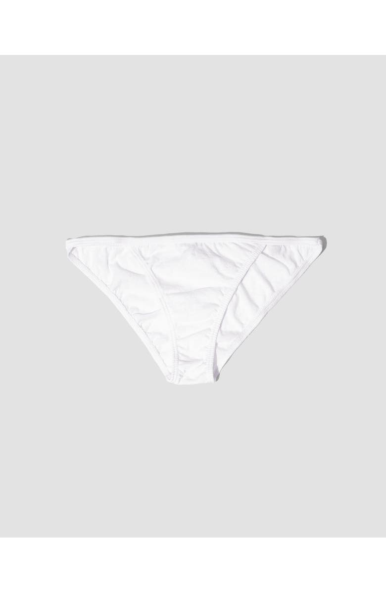 ODDOBODY Organic Cotton String Bikini, Main, color, Chalk