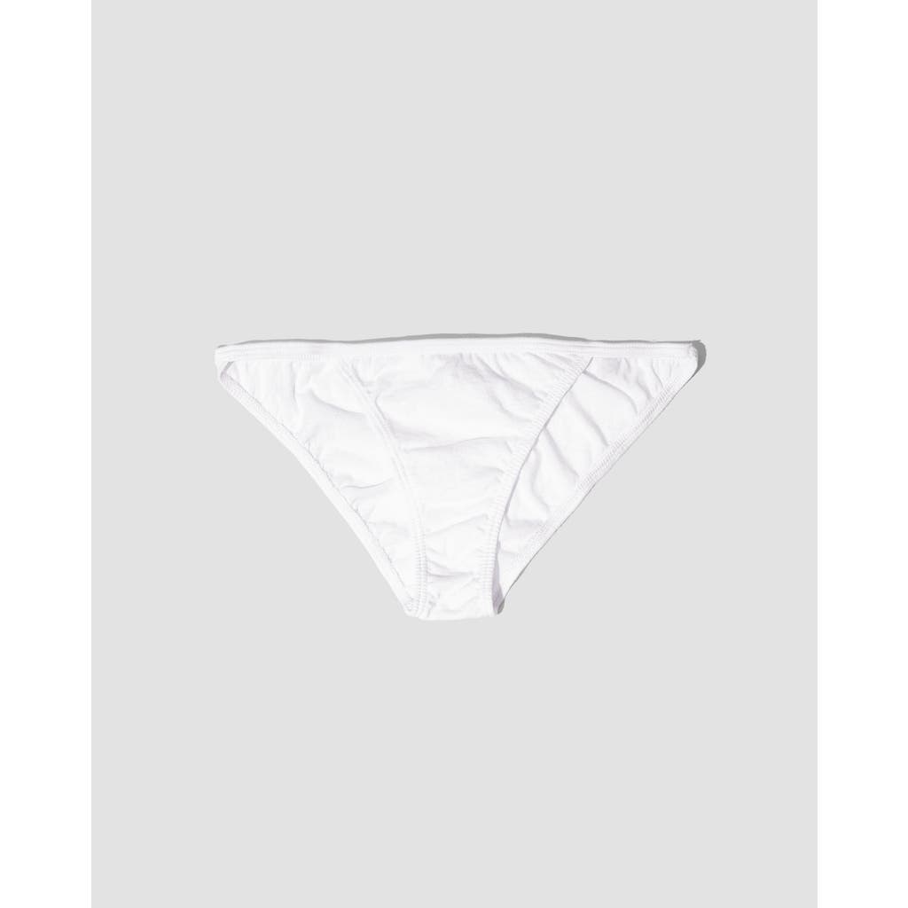 Oddobody Organic Cotton String Bikini In Chalk