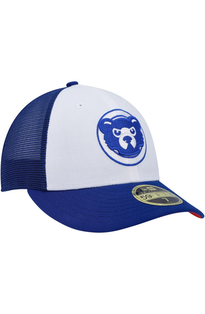 New Era Men's New Era White/Royal Chicago Cubs 2023 On-Field Batting Practice Low Profile 59FIFTY Fitted Hat, Alternate, color, White