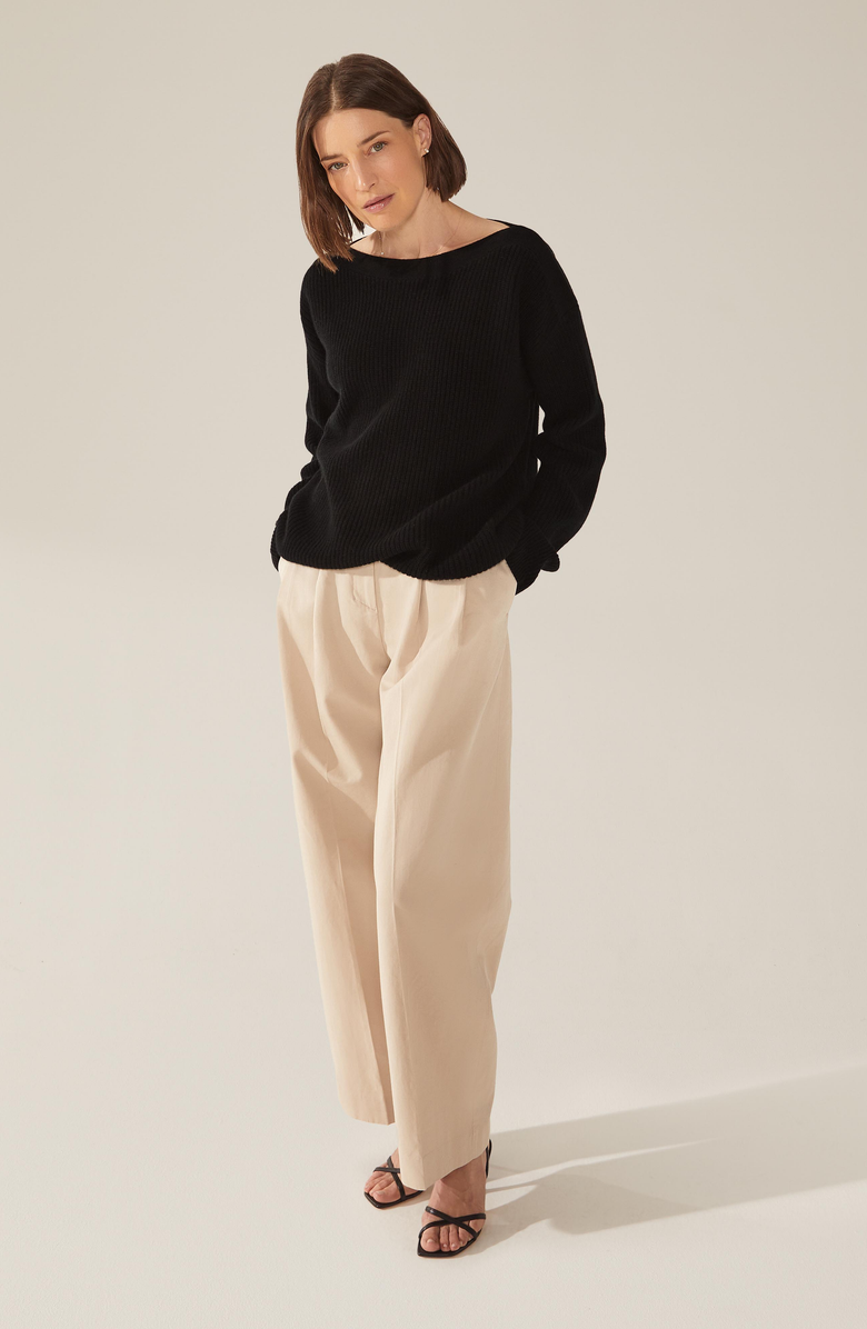 Italic Lila Chunky Cashmere Sweater, Main, color,
