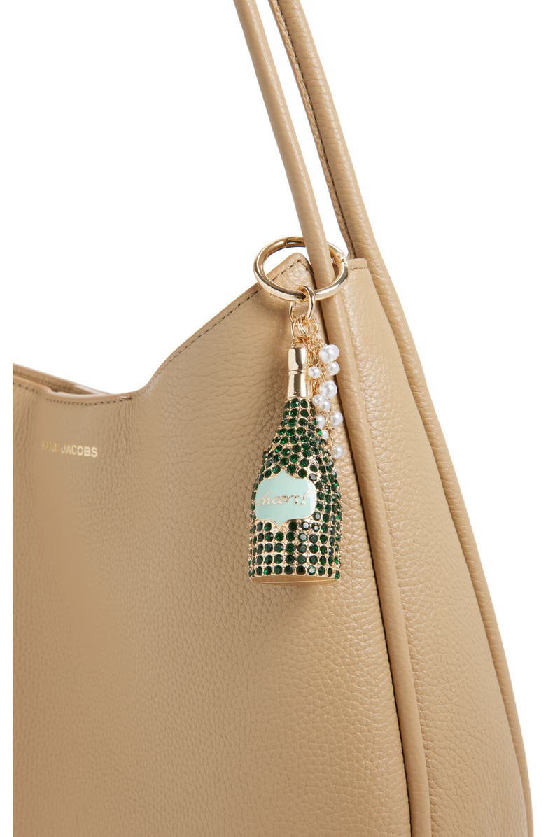 Chelsea28 Champagne Bag Charm, Alternate, color, Green Multi- Gold