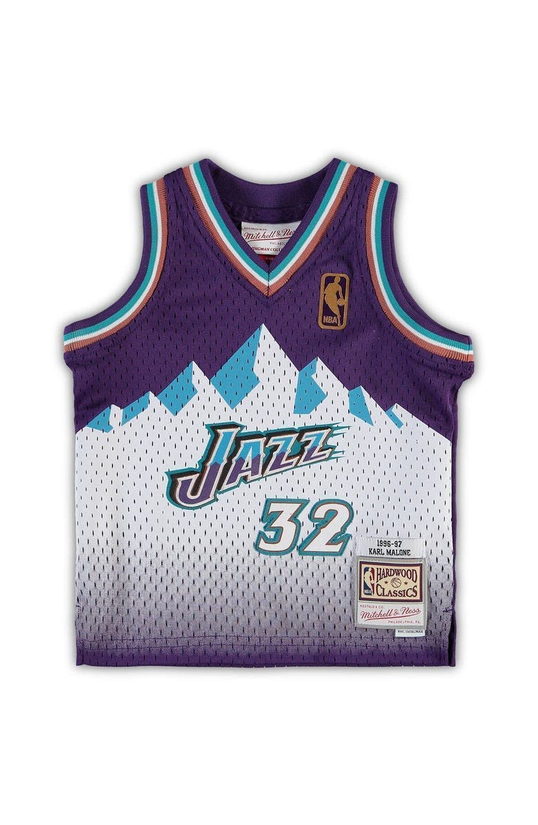 Mitchell & Ness Infant Mitchell & Ness Karl Malone Purple Utah Jazz 1996/97 Retired Player Jersey, Alternate, color, 