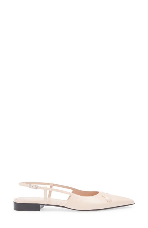 Marni Trunkaroo Pointed Toe Slingback Flat