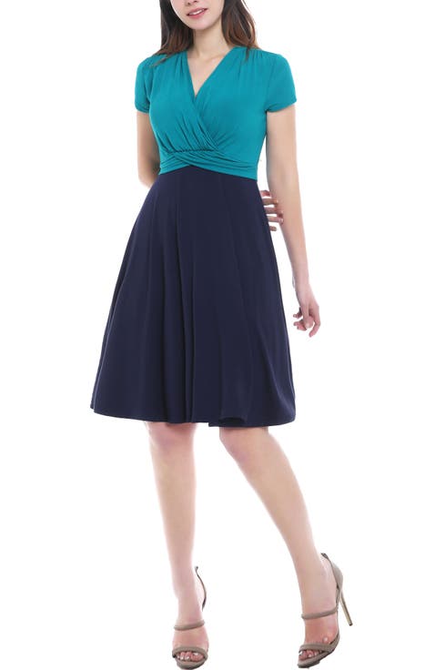 Sarah Faux Wrap Maternity/Nursing Dress