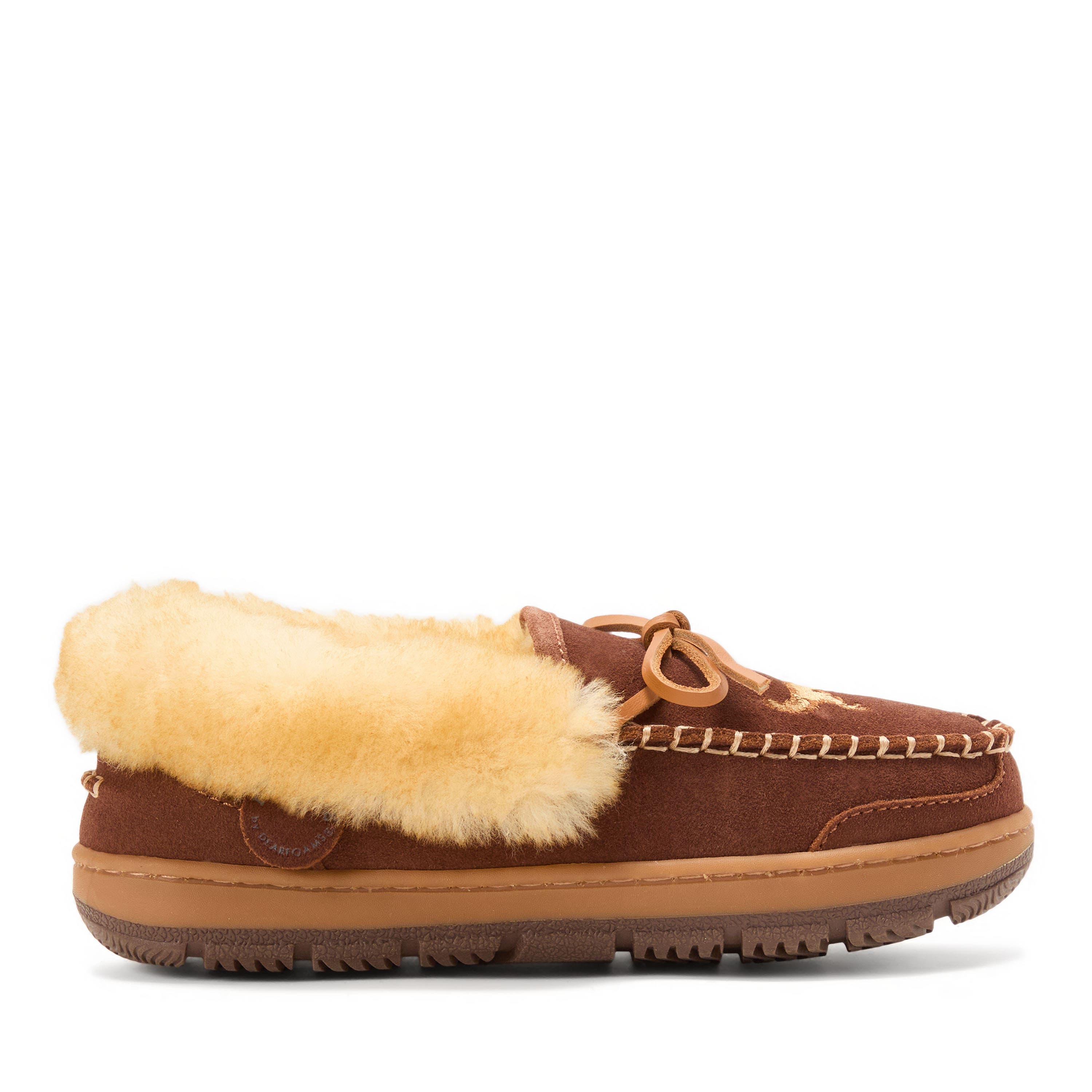 Fireside Gladstone Genuine Shearling Moccasin with Stitching - image 4