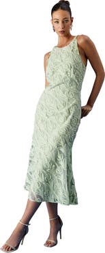 Coast Textured Sleeveless Midi Dress