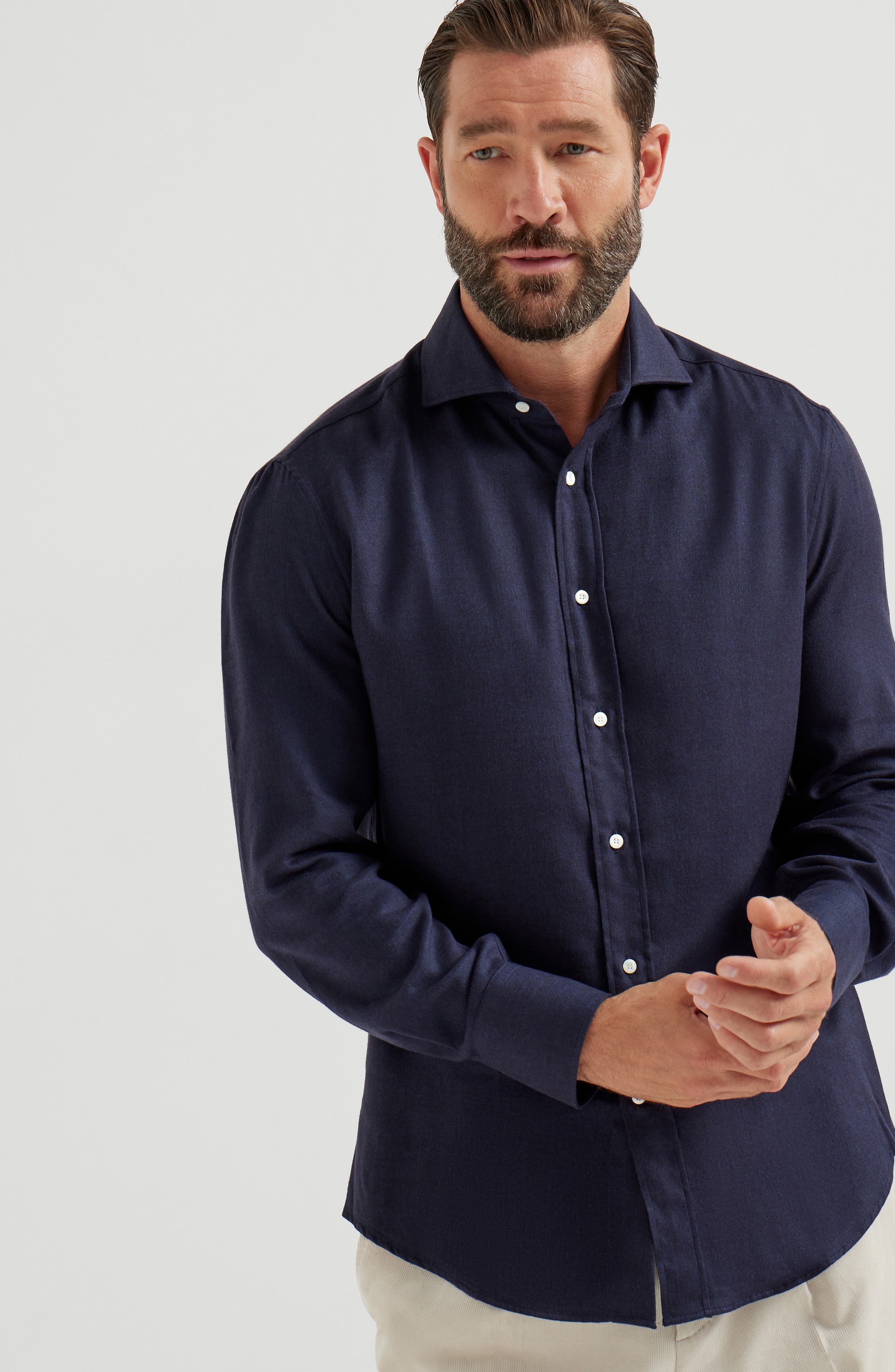 Flannel chevron shirt - image 4
