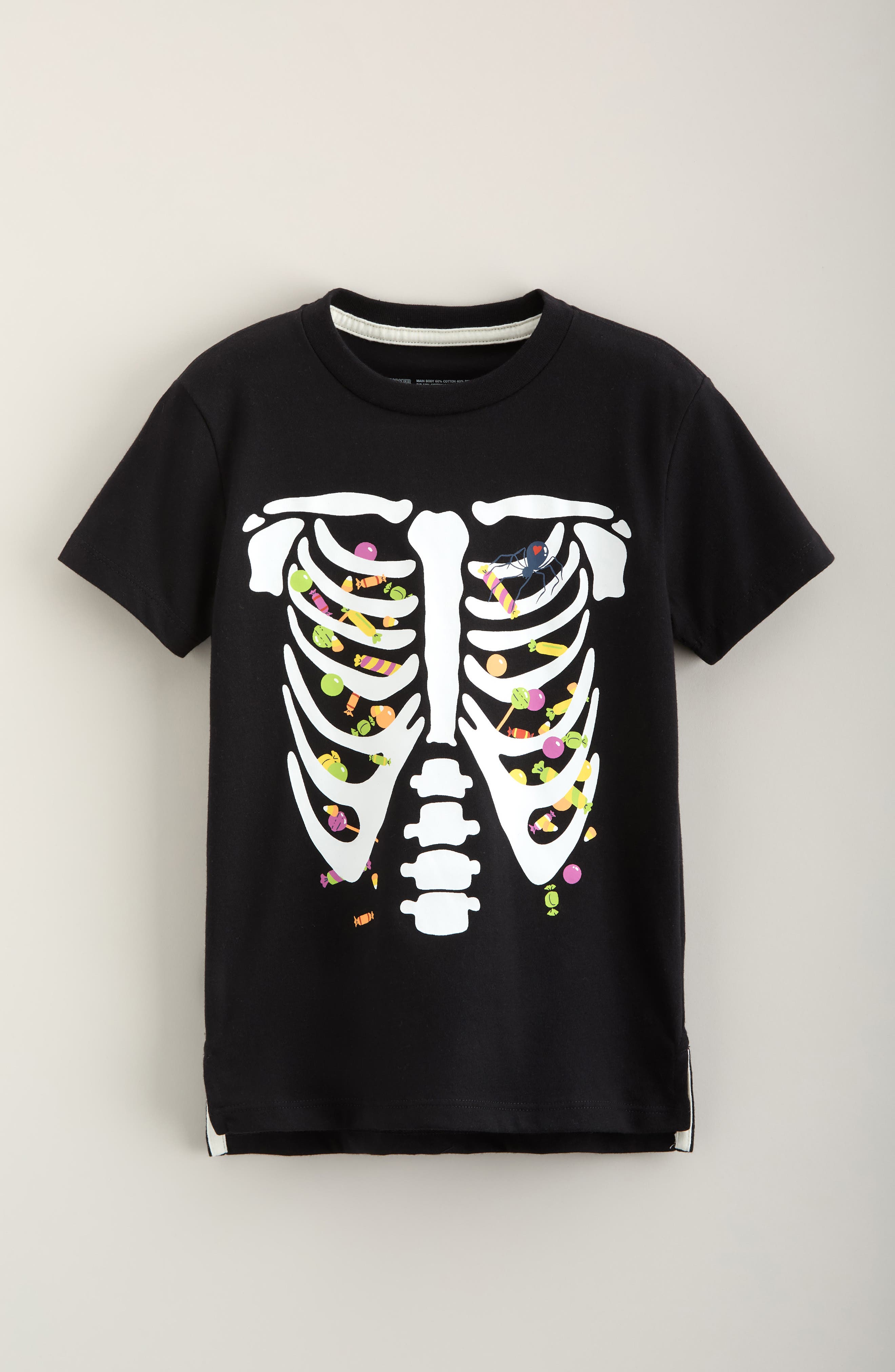 BLACK- WHITE RIB CAGE