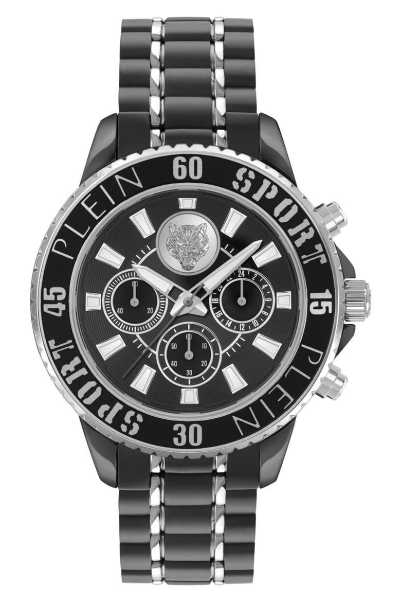Glam Chronograph Watch, Main, color, TWO TONE