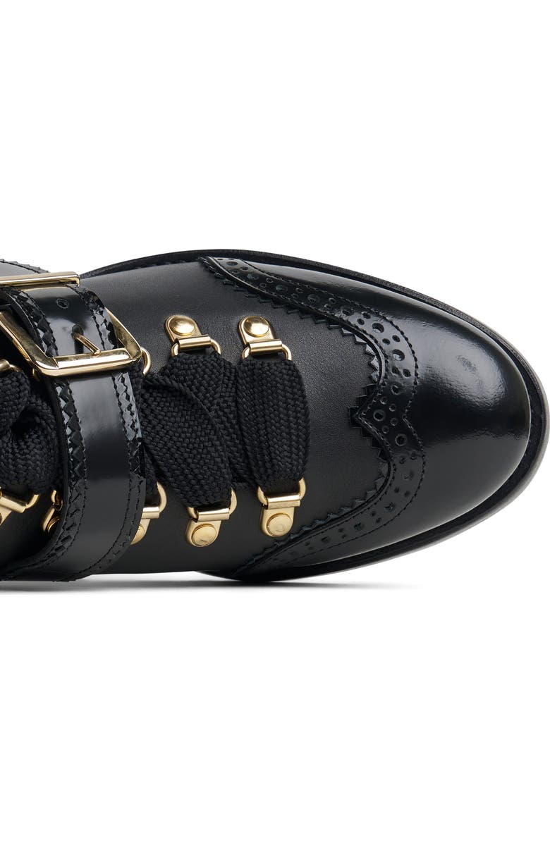 The Office of Angela Scott Mrs. Logan Wingtip Oxford Pump, Alternate, color, Black