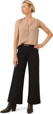 Pact Organic Cotton Stretch Twill Wide Leg Pant