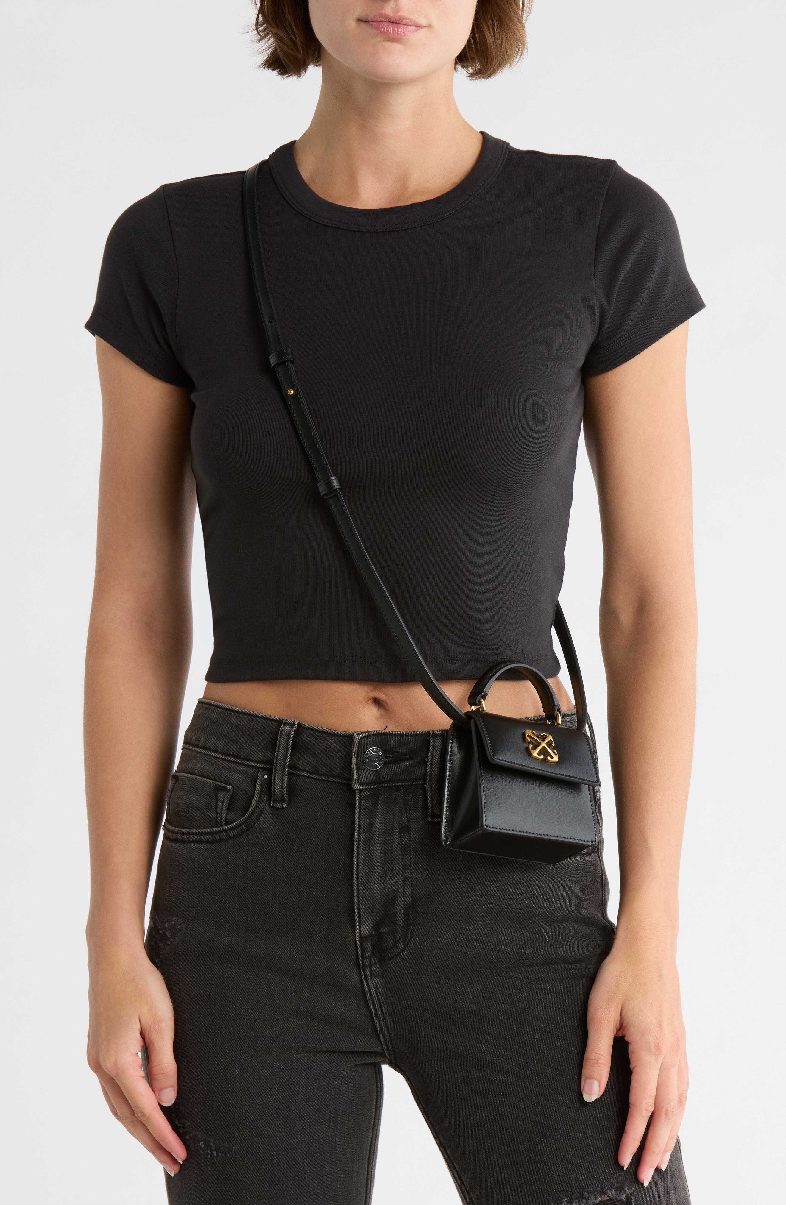 Off-White Jitney Micro Top Handle Crossbody Bag, Alternate, color, 