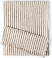 Brunello Cucinelli Sparkling striped linen scarf