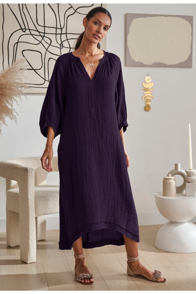 ocean+main Gauze Dress with Pockets (Women) | Nordstrom