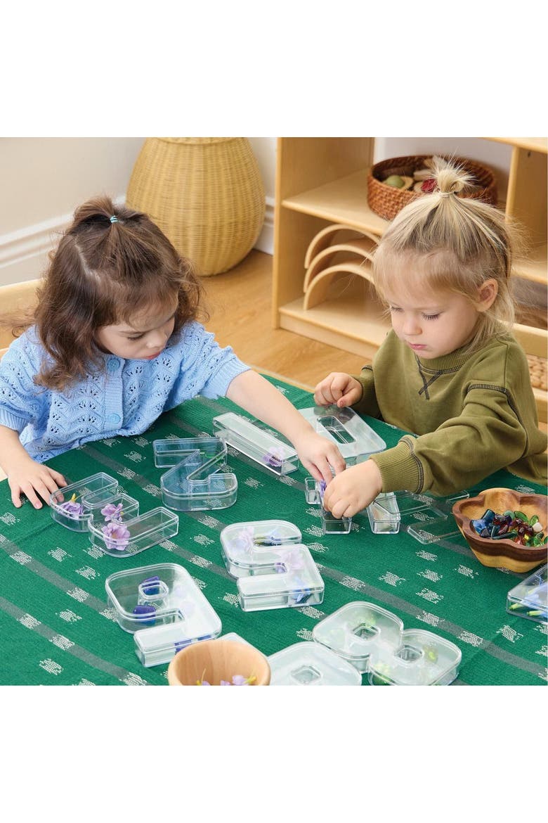 Loose Parts Number Trays - Set of 10, Alternate, color, Clear