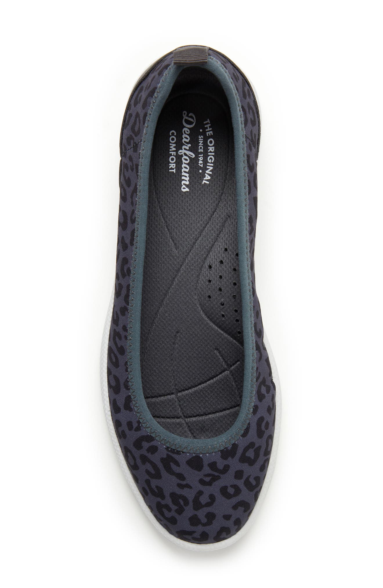 ORIGINAL COMFORT BY DEARFOAMS Mia Easy Foam Flat, Alternate, color, Grey Leopard