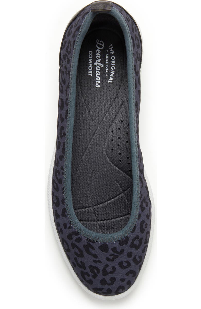ORIGINAL COMFORT BY DEARFOAMS Mia Easy Foam Flat, Alternate, color, Grey Leopard