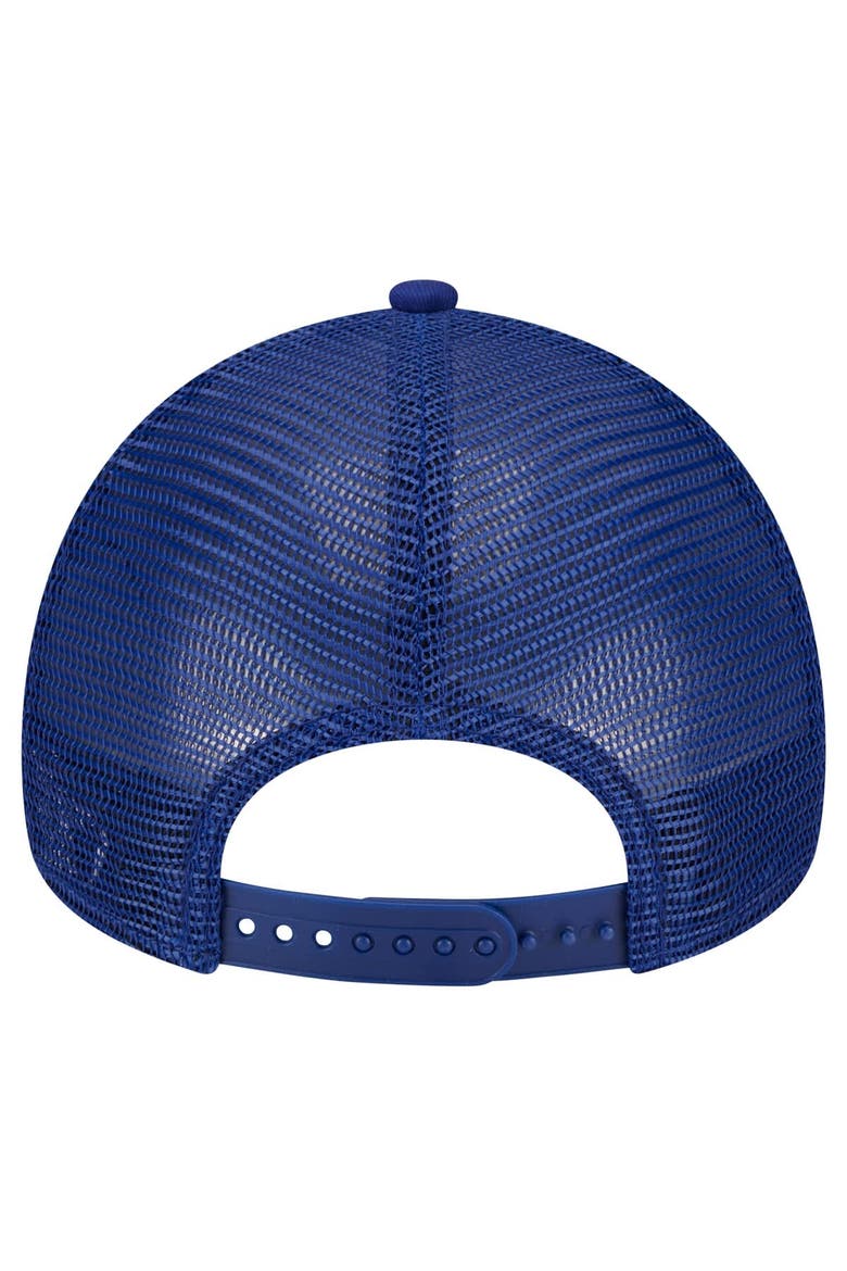 Men's New Era Royal Los Angeles Dodgers 9FORTY A-Frame Trucker Adjustable Hat, Alternate, color, Royal