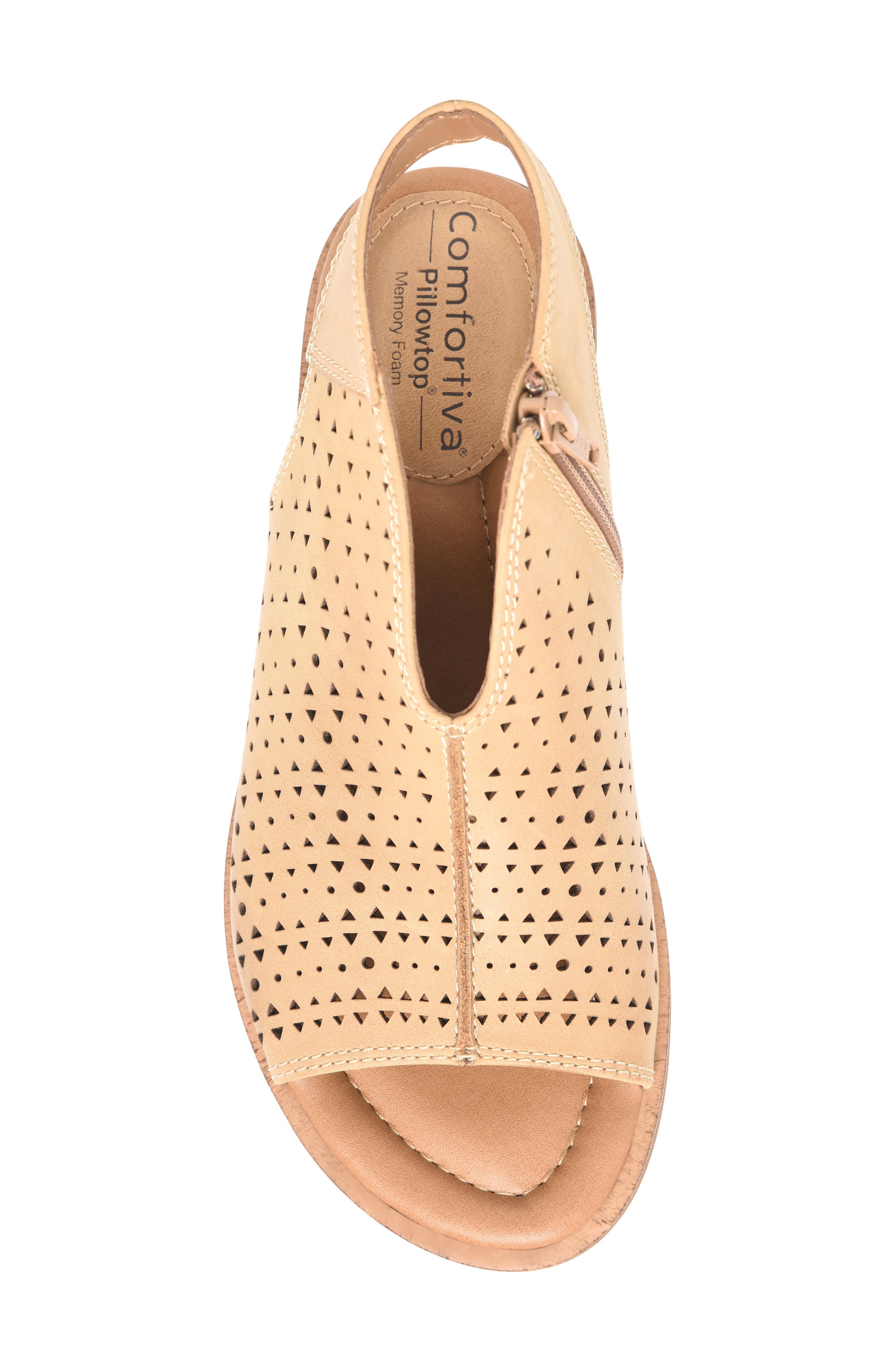 Delsie Cutout Sandal, Alternate, color, NEW CARAMEL