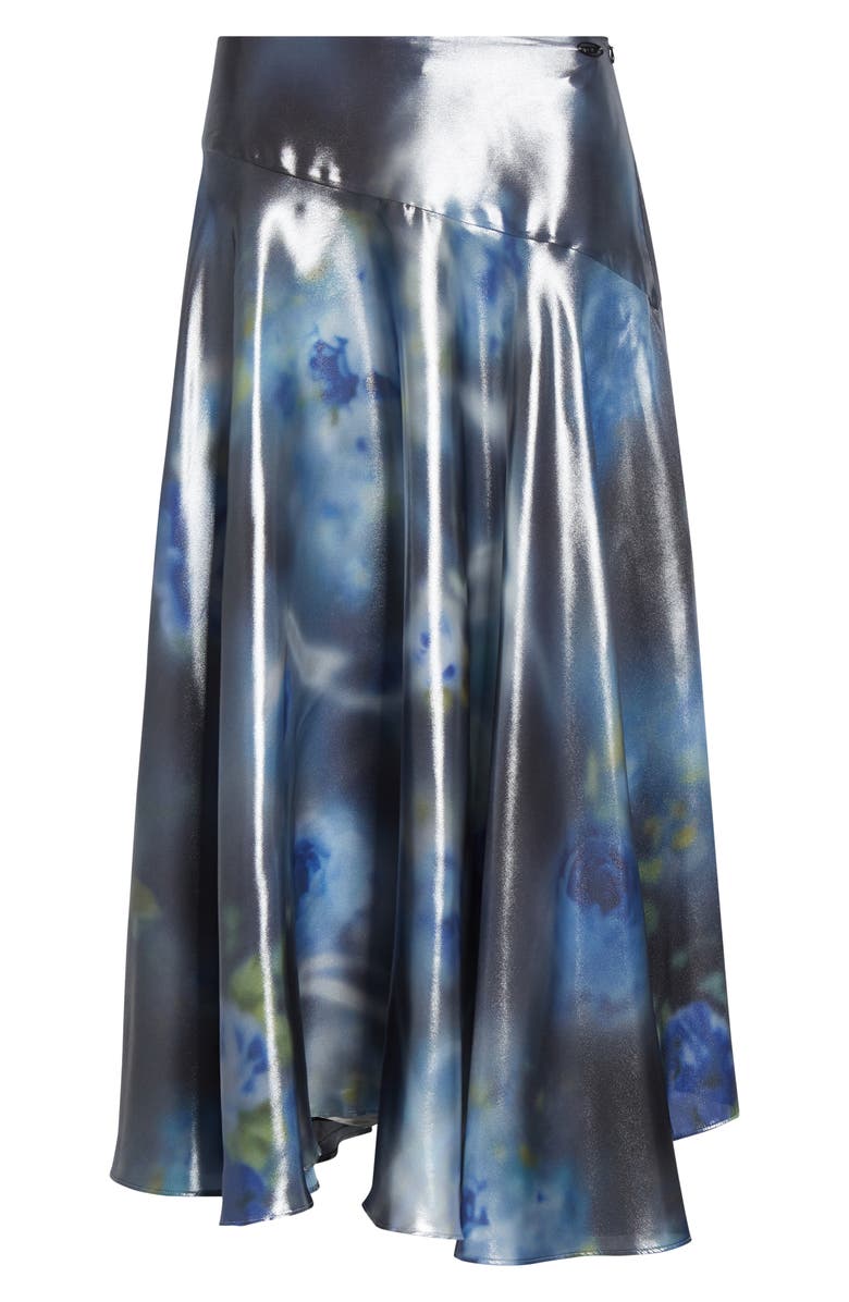 DIESEL<sup>®</sup> O-Zulie-S2 Foiled Georgette Midi Skirt, Main, color, Black