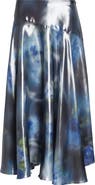 DIESEL® O-Zulie-S2 Foiled Georgette Midi Skirt