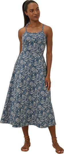 Pact Organic Cotton Fit & Flare Midi Dress | Nordstrom