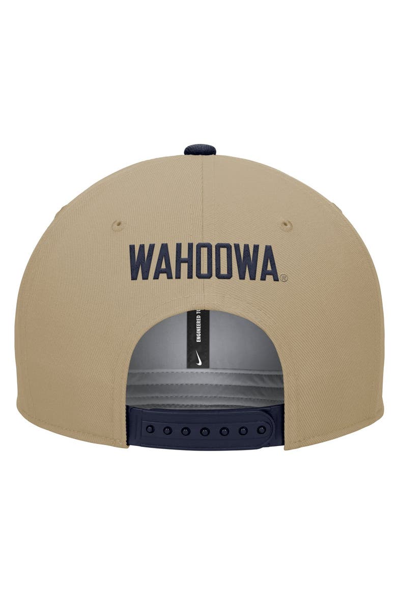 Men's Nike Beige/Navy Virginia Cavaliers Pro Dri-FIT Snapback Hat, Alternate, color, Beige
