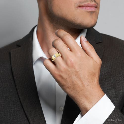 BLISS DIAMOND PRINCESS CUT DIAMOND TENSION SET WEDDING RING 14K GOLD LAB GROWN