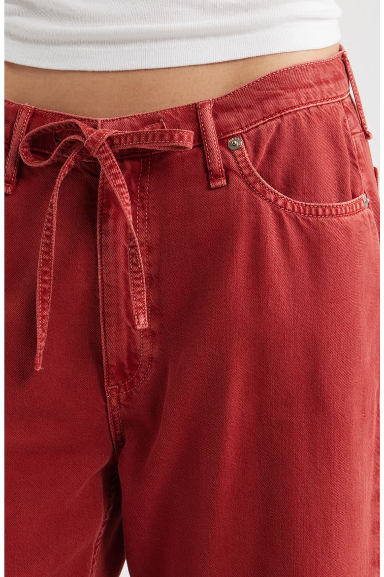 Featherweight Phoebe Drawstring Wide Leg Jeans, Alternate, color, SIENNA STNE