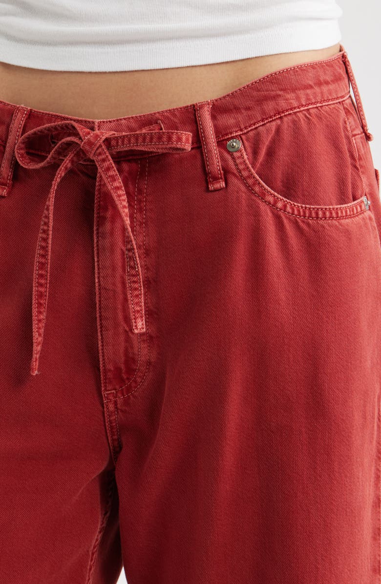 rag & bone Featherweight Phoebe Drawstring Wide Leg Jeans, Alternate, color, Sienna Stne