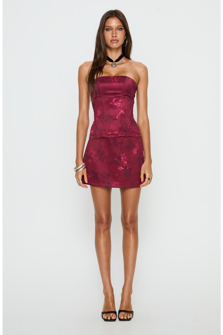 Lovesita Bow Miniskirt, Alternate, color, FLORAL
