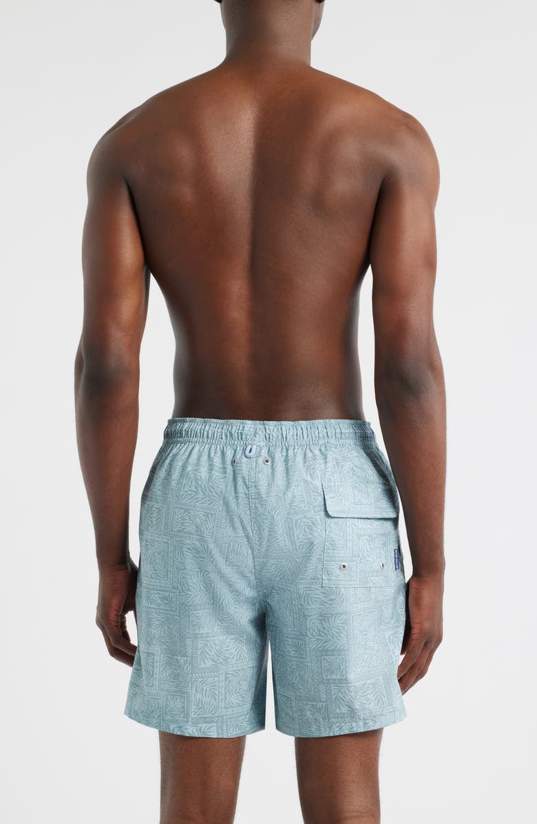 Peter Millar Seaside Shade Swim Trunks, Alternate, color, Willow