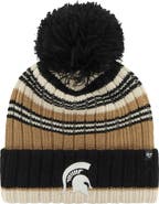 '47 Women's '47 Khaki Michigan State Spartans Barista Cuffed Knit Hat with Pom