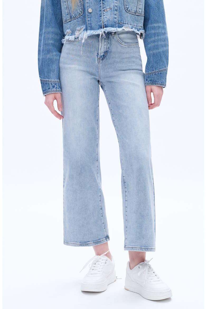 High Waist Wide Leg Jeans, Main, color, BLUESKY