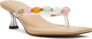 Anne Klein Gwenn Stone Embellished Thong Sandal