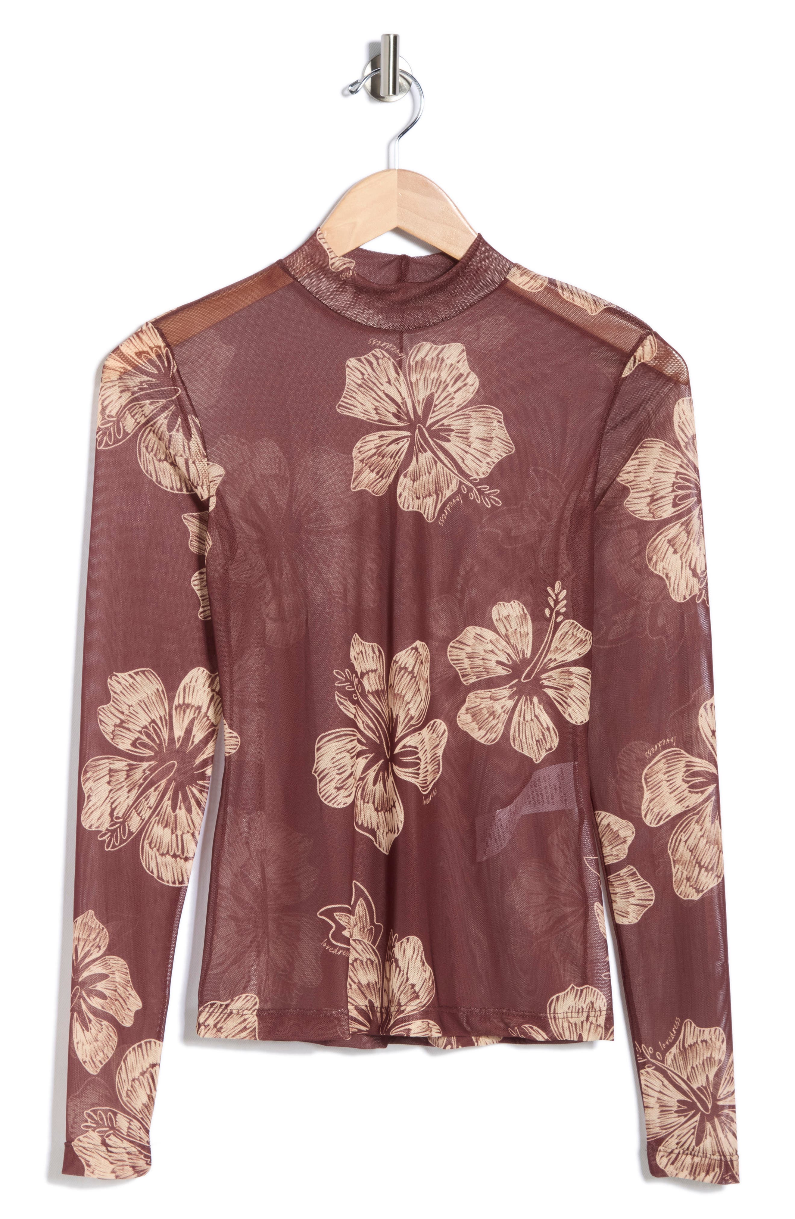DRESS TO Second Skin Long Sleeve Mock Neck Top