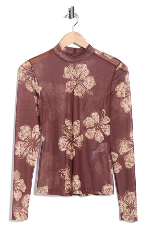 Second Skin Long Sleeve Mock Neck Top