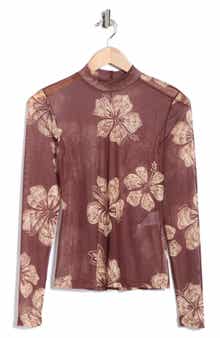 DRESS TO Second Skin Long Sleeve Mock Neck Top