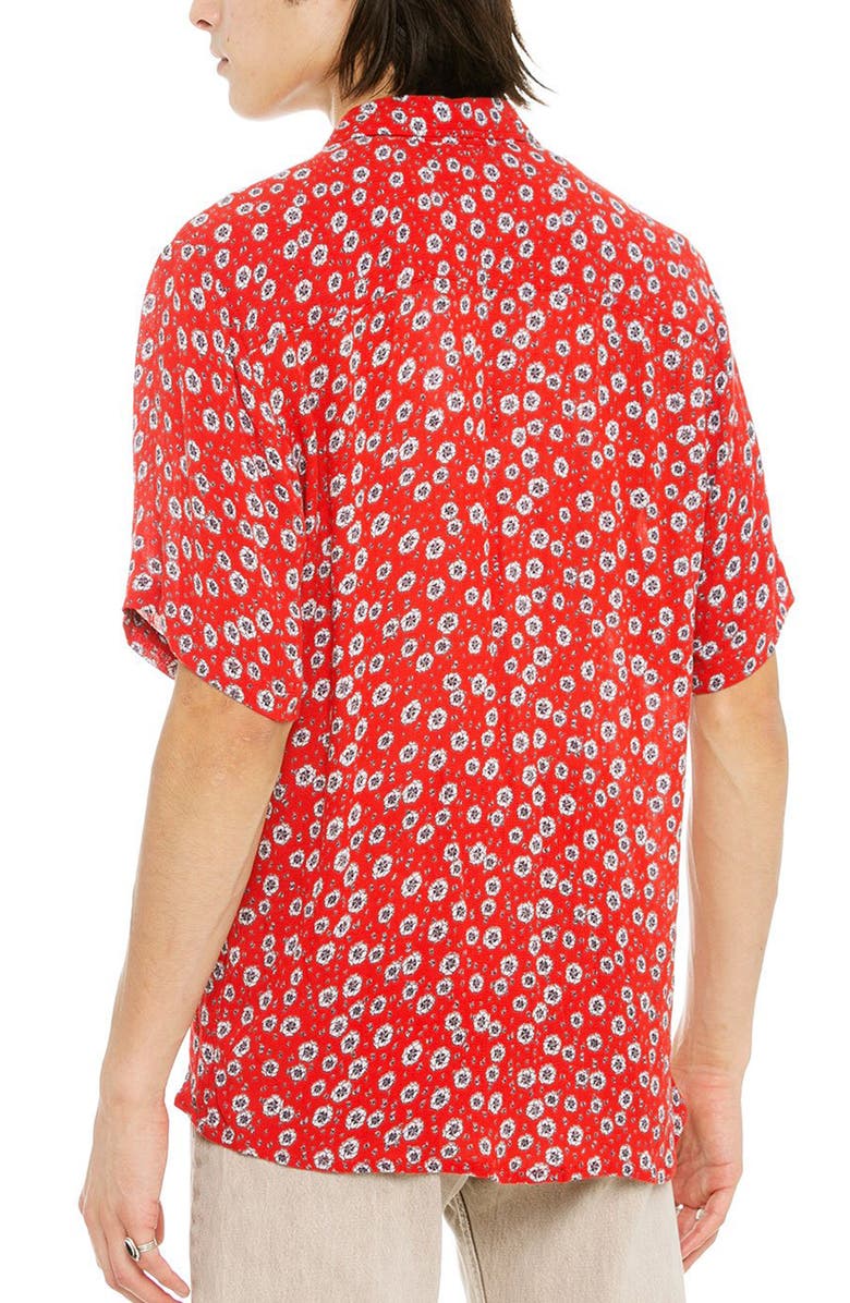Raga Floral Short Sleeve Button-Up Shirt, Alternate, color,