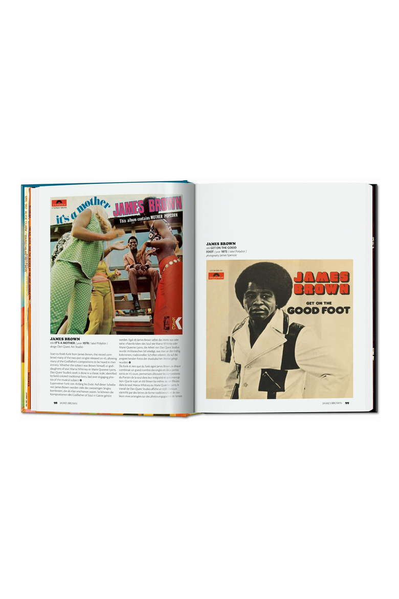 Funk and Soul Covers 45th ed English French German Book, Alternate, color, Blue