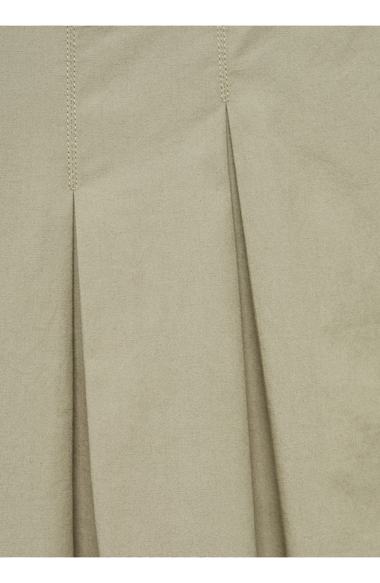 MANGO Pleated Cotton Wide Legs Pants, Alternate, color,