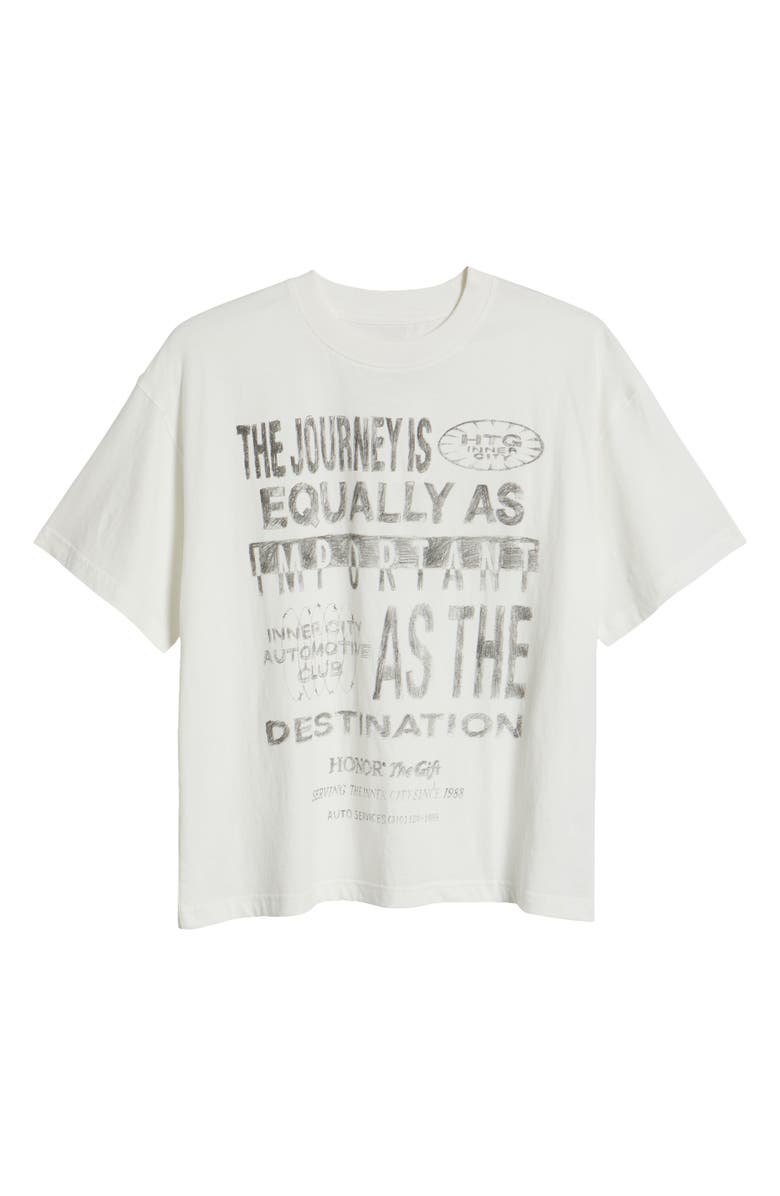 HONOR THE GIFT Traveled Journey Graphic T-Shirt, Alternate, color, White